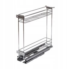 KOSZ CARGO 2 PÓŁKI 15 CM PEŁNY WYSUW CHROM 3D-REG.