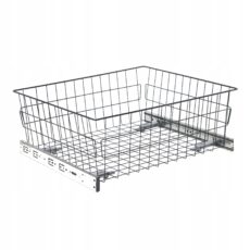 KOSZ DO SZAFKI GARDEROBY SZAFY 60 cm GRAFIT H-20cm BEZ PROWADNICY