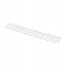 BIAŁA KRATKA WENTYLACYJNA ALUMINIUM 80x480 do elewacji mebli, drzwi