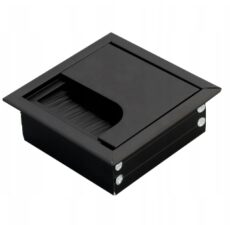 Przelotka przepust kablowy kwadratowy 80x80 mm czarny mat