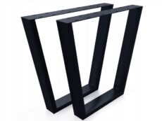 2x NOGA MEBLOWA CZARNA LOFT NOGA DO STOŁU ŁAWKI SZAFKI NOGA STOŁOWA H70CM
