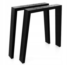 2x NOGA MEBLOWA CZARNA LOFT NOGA DO STOŁU ŁAWKI SZAFKI NOGA STOŁOWA H72CM