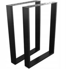 2x NOGA MEBLOWA CZARNA LOFT NOGA DO STOŁU ŁAWKI SZAFKI NOGA STOŁOWA H72CM