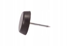 Stopka nóżka ŚLIZGACZ pojedynczy z gwoździem czarny opakowanie 100 szt.