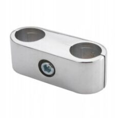 Złącze do rury fi 25 równoległe szerokie chrom