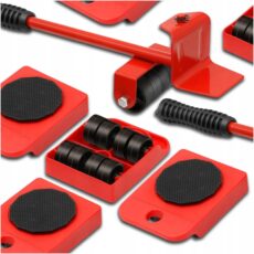 Podstawki ROLKI Transportowe z Dźwignią do Przesuwania Mebli AGD 150KG