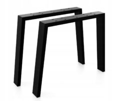 2x NOGA MEBLOWA CZARNA LOFT NOGA DO STOŁU ŁAWKI SZAFKI NOGA STOŁOWA H70CM