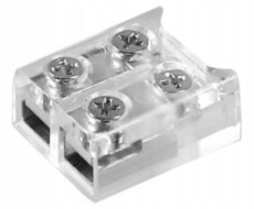 Złączka do taśm LED 8mm łącznik prosty taśmaprzewód wkręcana obustronna AKS