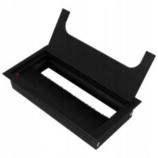 Przepust kablowy prostokątny 80X160 8X16cm metal czarny AKS