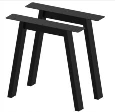 2x NOGA MEBLOWA CZARNA LOFT NOGA DO STOŁU ŁAWKI SZAFKI NOGA STOŁOWA H70CM