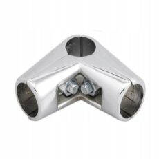 ZŁĄCZE DWURAMIENNE KĄTOWE RURA 25mm CHROM AKS