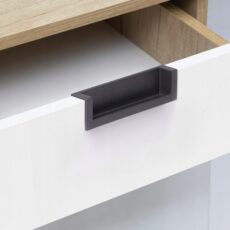 UCHWYT MEBLOWY DN50 ROZ.128 AKS CZARNY WPUSZCZANY KLASYCZNY STYLOWY AKS