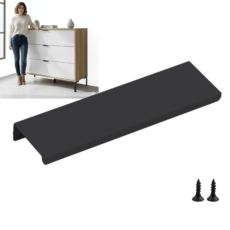 Uchwyt meblowy KRAWĘDZIOWY INSIDE czarny 320 mm