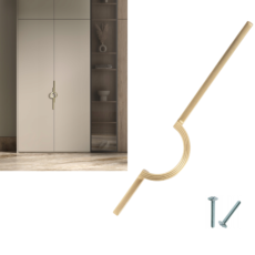 ZŁOTY UCHWYT Uchwyt meblowy ELEGANCA, ZŁOTO 256/318 1 szt AKS