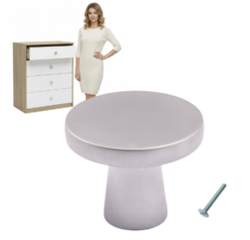 UCHWYT meblowy, GAŁKA meblowa chrom MATOWA SOLO AKS