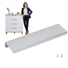 Uchwyt meblowy KRAWĘDZIOWY chrom INSIDE AKS 192 mm