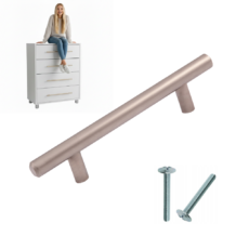 Uchwyt meblowy RELINGOWY satyna 192/242 mm