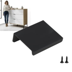 UCHWYT KRAWĘDZIOWY INSIDE AKS roz. 32 CZARNY MAT NOWOCZESNY AKS