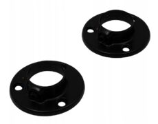 Rozeta uchwyt do drążka Rurki fi 25mm rozetka czarna mocowanie