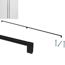 UCHWYT MEBLOWY CZARNY MEBLI SZAFY 1205MM 1,2M LOFT NOWOCZESNY TIMELESS AKS