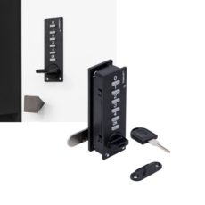 Zamek meblowy ELEKTRONICZNY KODOWANY 601 pionowy