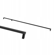 UCHWYT MEBLOWY CZARNY DO MEBLI DRUM SZAFKI SZAFY 1188/1200 MM 1,2M PRAWY 120 CM AKS