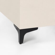 NÓŻKA meblowa ELEGANCA H 150 mm czarna łóżka kanapy sofy szaf AKS
