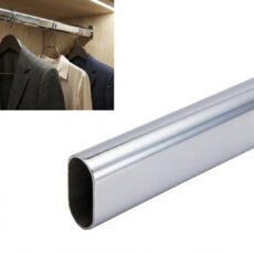 DRĄŻEK MEBLOWY RURA DO SZAFY GARDEROBY NA UBRANIA 60CM CHROM AKS
