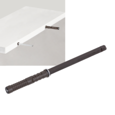 Wspornik półki BRĄZOWY podpórka uchwyt WPUSZCZANY 12x120
