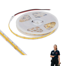 Taśma LED COB 12V 5M rolki NEON pasek linia neutralna 9,8W/m mocna