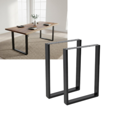 2x NOGA MEBLOWA CZARNA LOFT NOGA DO STOŁU ŁAWKI SZAFKI NOGA STOŁOWA H72CM