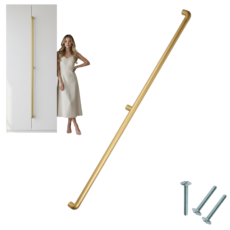 UCHWYT MEBLOWY ZŁOTY MEBLI SZAFY 1,8M 180CM 1800MM NOWOCZESNY BOMO AKS