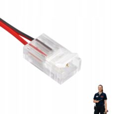 Złączka 10cm do taśm COB LED 8mm łącznik zacisk szybki montaż jednostronna