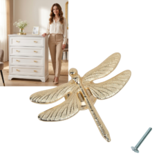 Uchwyt meblowy WAŻKA, gałka meblowa, do mebli, szafy DRAGON FLY złoty AKS