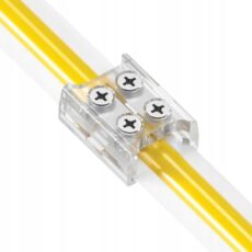 Złączka skręcana do taśm LED 8mm TAŚMA - TAŚMA z wkrętami obustronna AKS