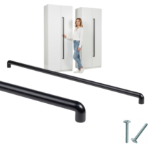 UCHWYT MEBLOWY CZARNY MEBLI SZAFY 1,2M 120CM 1200MM NOWOCZESNY BOMO AKS