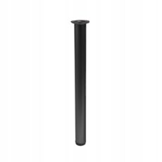 NOGA METALOWA DO STOŁU REGULOWANA 60X1100 CZARNA CZARNY AKS