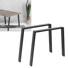 2x NOGA MEBLOWA CZARNA LOFT NOGA DO STOŁU ŁAWKI SZAFKI NOGA STOŁOWA H70CM